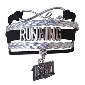 13.1 Runner Bracelet - Silver & Black